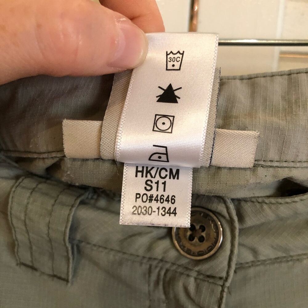 Ex Officio Sage Green Cargo Capri Hiking Pants - Picture 8 of 10